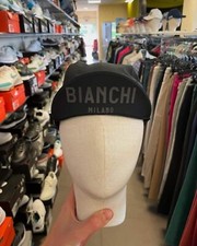 Cappellino Originale Bianchi waterproof Nuovo Vintage Bicicletta Corsa 