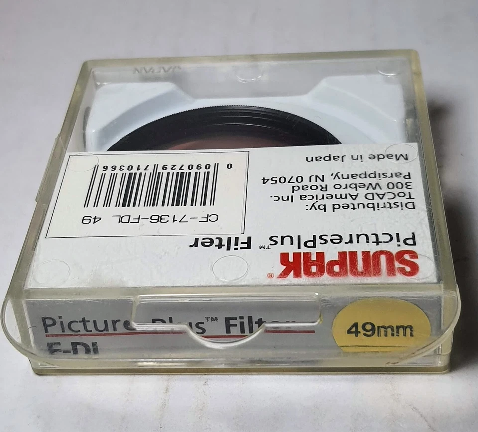 Genuine 49mm FL-D Glass Lens Filter 49 mm Fluorescent FLD FL-Day Sunpak - Image 2 of 2