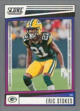 2022 Score Scorecard #99 Eric Stokes Green Bay Packers