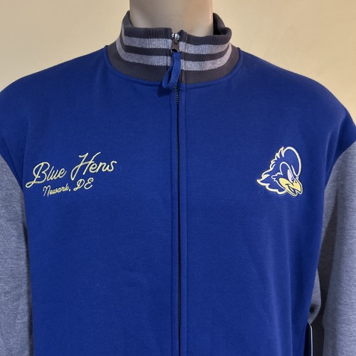 Delaware Fightin' Blue Hens Colosseum Sweatshirt Varsity Jacket Men's L New - Picture 7 of 9