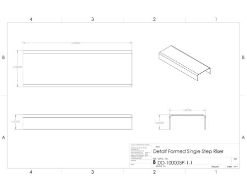 Soporte elevador de acrílico formado para Ikea Detolf 15""W x 5""D x 2""H HECHO EN EE. UU. - Imagen 2 de 9