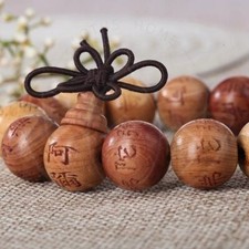 Bracelet Cedar Wood Buddha Bead Amitabha Buddha Bead