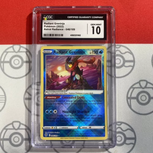 NEW CGC 10 Radiant Greninja 046/189 Astral Radiance Shiny Holo Rare Pokémon 1062