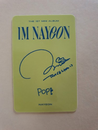 Kpop Nayeon 1er mini album I'm Nayeon carte photo officielle et tirage chanceux Withmuu - Photo 34 sur 63