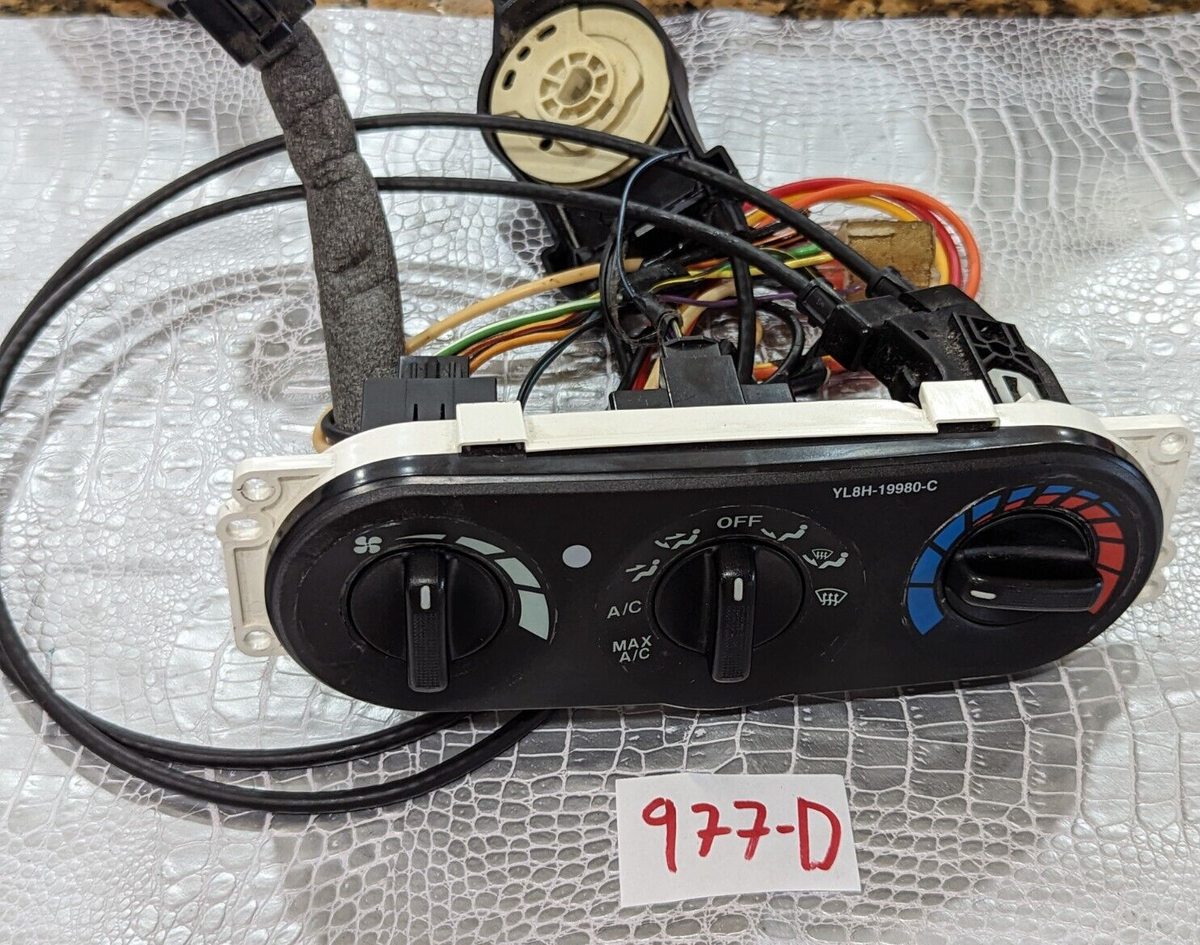 YL8H-19980-C ✓01-07 Mazda Ford Mercury Heater AC Climate Switch