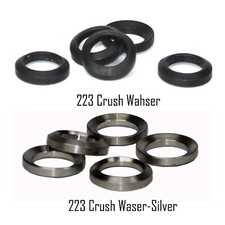 X-Store 5PCS Muzzle Brake Crush Washer For .223/5.56 - Black/Silver