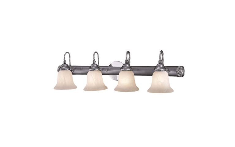 Minka-Lavery Signature 4 Light Bath Fixture in Brushed Nicke