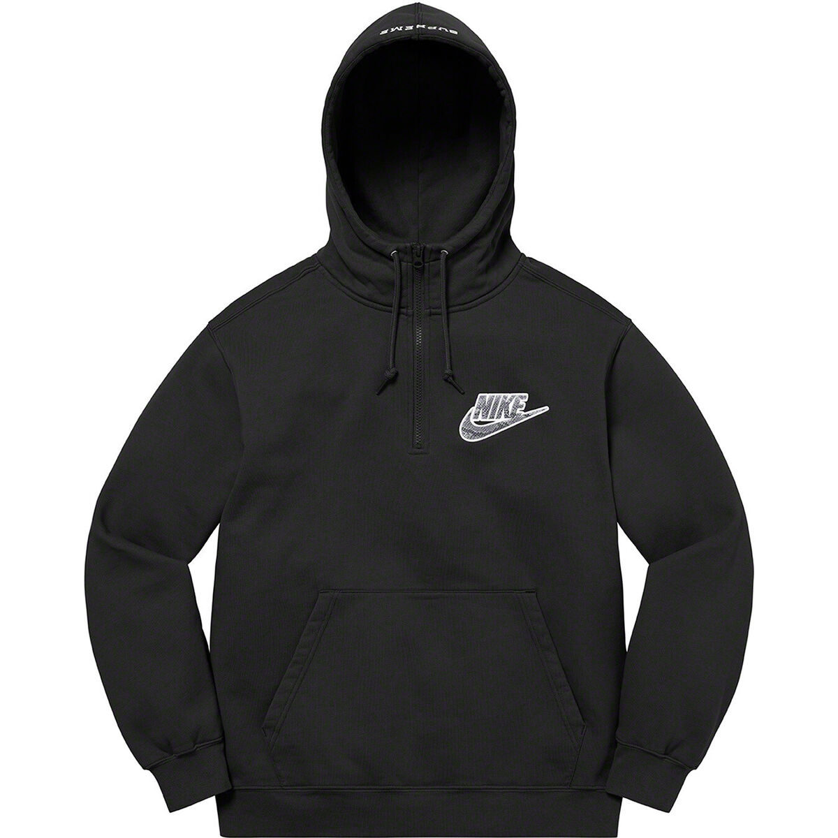 size M - Supreme Nike Half Zip Hooded Sweatshirt Black Snake size M - Supreme Nike Half Zip Hooded Sweatshirt Black Snake