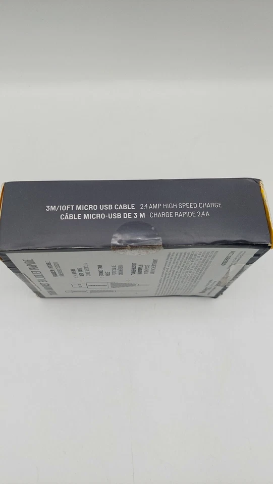 Cable de carga y sincronización Otterbox trenzado duradero micro-USB / 3m / negro Foto 3 de 3