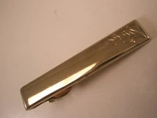 SWANK Gold Tone Vintage Tie Bar Clip simple plain