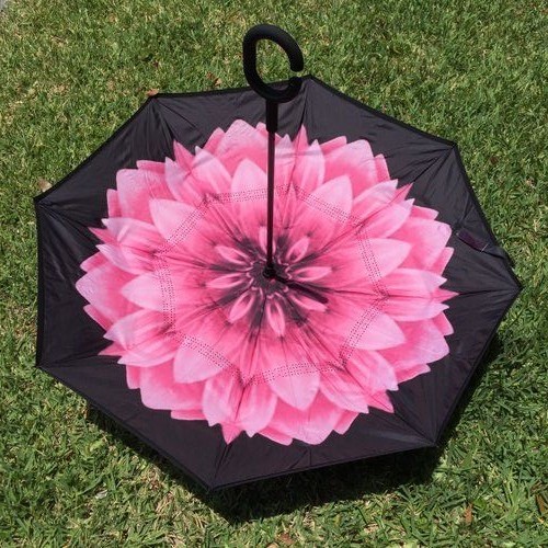 C-Handle Inverted Inside-Out/Upside Down/Reverse Opening Umbrella 20percent Off image 7