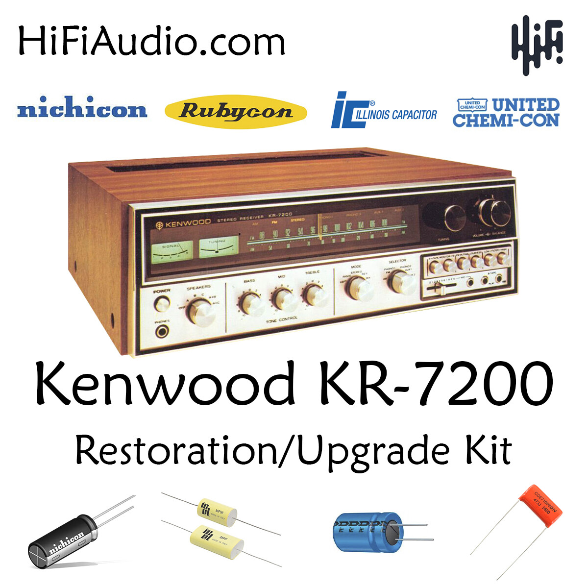 Kenwood KR-7200 rebuild restoration recap upgrade kit repair
