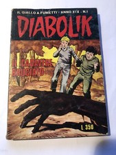 DIABOLIK  ORIGINALE  - PRIMA STAMPA - ANNO XIX -  N.1 - IL CADAVERE BRUCIATO