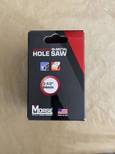 MORSE MHS40 Hole Saw,Saw Dia. 2-1/2" 64mm, Made In USA, Contractor Tool