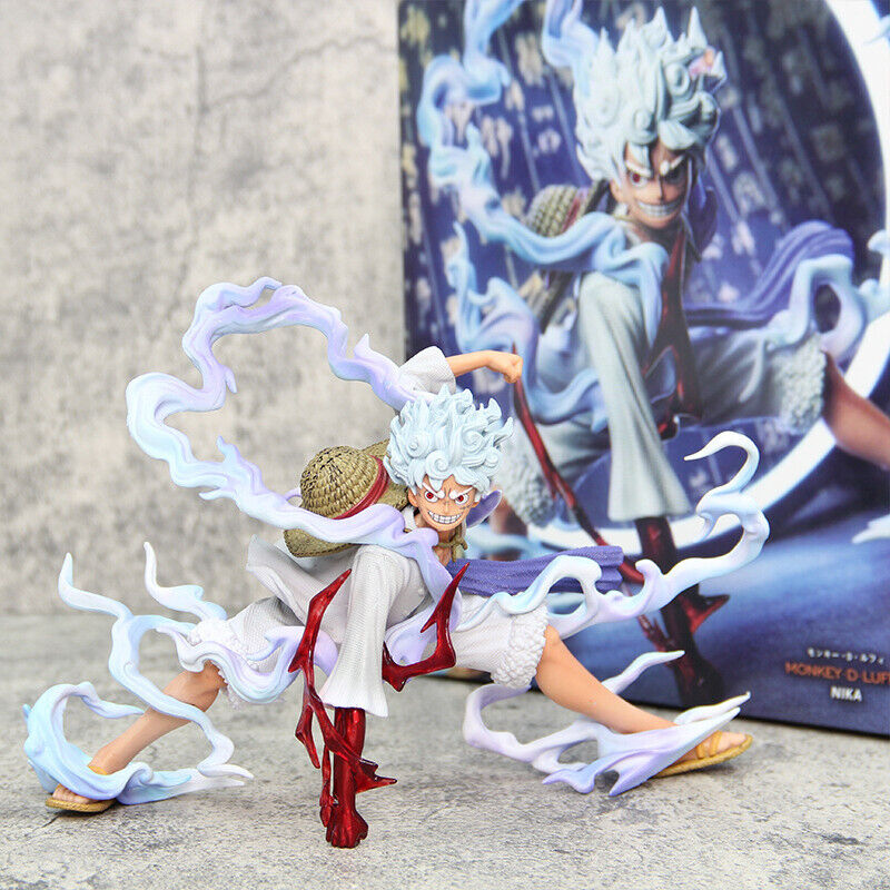 Anime One Piece Monkey D Luffy Gear 5 Figure Sun God Nika Anime One Piece Monkey D Luffy Gear 5 Figure Sun God Nika