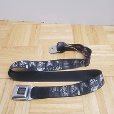 Buckle Down Seatbelt Belt - SUICIDE SQUAD - Black & White Logo Made in USA 2014