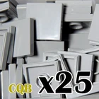 NEW LEGO - TILES - 2 x 2 - Light Bluish Gray tile x 25 - medium stone grey 2x2