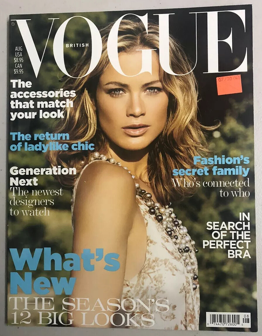 Vogue Magazine August 2004 UK British Carolyn Murphy Natasa
