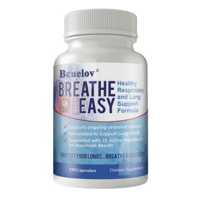 BREATHE EASY Respiratory and Lung Health Dietary Supplements 120 Capsules