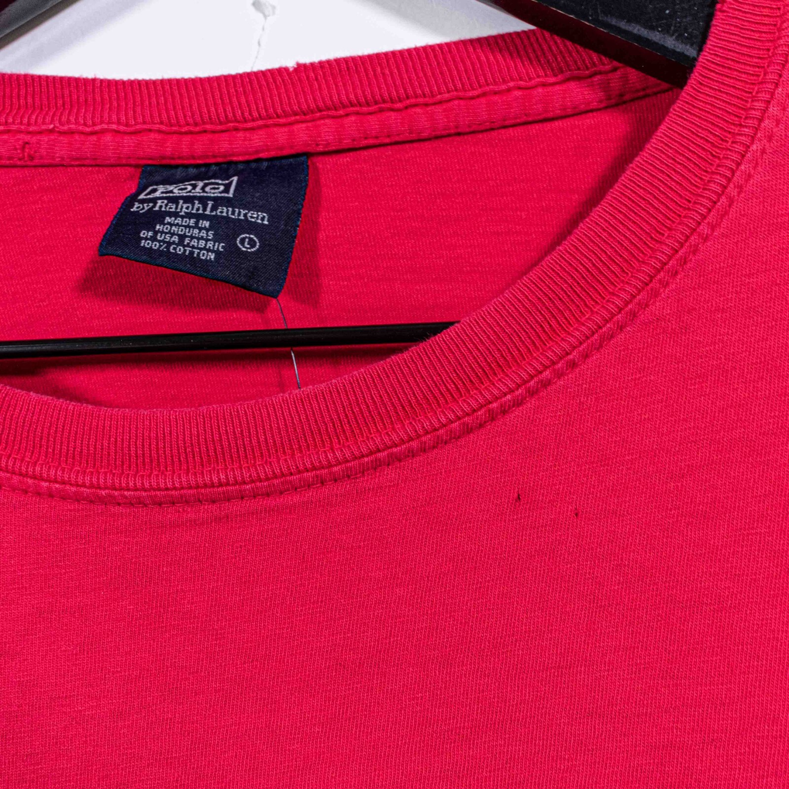 Polo Ralph Lauren pony sole sbiadito t shirt grande vintage anni 90 streetwear preppy