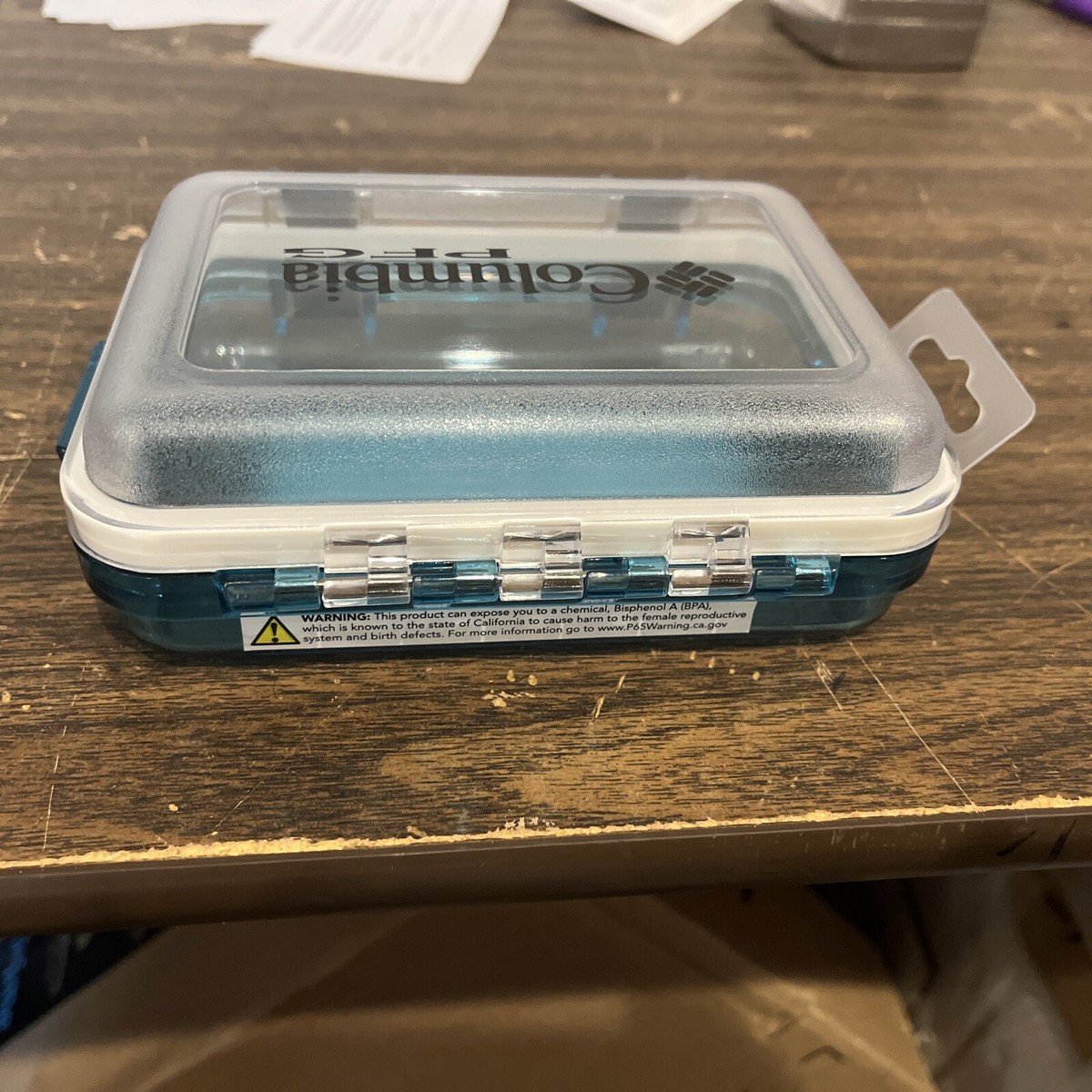 columbia tackle box Columbia Small Gear Stash Box Fishing Watertight Crushproof 6.6”x5.1”x2”  PFG