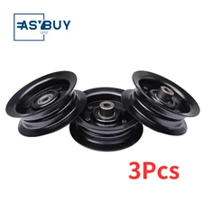 1 Set of 3 Heavy Duty Flat Idler Pulley for Exmark Toro Pulley 132-9420 106-2175
