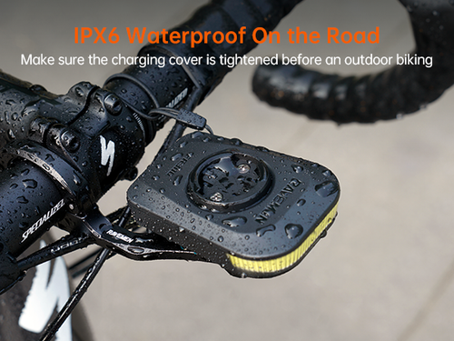 RAVEMEN LED Bike Front Light Mount for Garmin Wahoo USB Rechargeable FR300+AOM01 - Picture 13 of 19