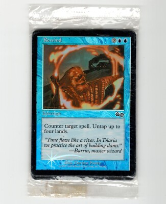 1X MTG Magic the Gathering REWIND Urza's Saga 1999 Arena Blue Foil MINT | eBay 1X MTG Magic the Gathering REWIND Urza's Saga 1999 Arena Blue Foil MINT | eBay