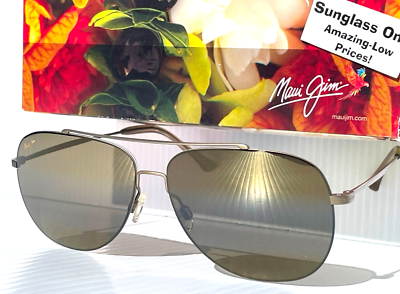NEW Maui Jim CINDER CONE Matte Gold POLARIZED HCL Bronze Lens