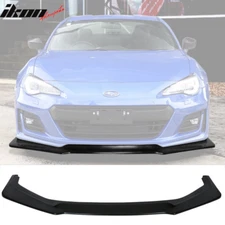 Fits 17-20 Subaru BRZ IKON V6 Style Front Bumper Lip Spoiler Chin Unpainted PU