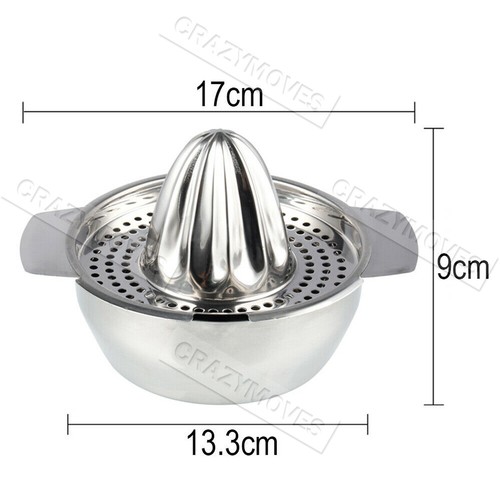 Stainless Steel Fruit Lemon Citrus Orange Juicer /Manual Press Squeezer - Picture 5 of 12