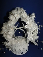 New Vintage Wilton "Circles of Love" Wedding CakeTop, dove/double rings 1039004