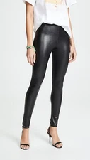 Commando Faux Leather Control Leggings in Black Size S