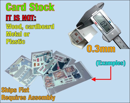 N Scale Building - House - Pre-Cut Cardstock PAPER Model Kit BGN1 - 第 3/10 張圖片