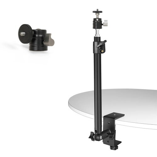 Adjustable Stand Tripod for Monitor or Camera with Ball Head and Fixture Ring-image