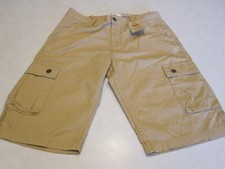 Levis Boys Youth Size 18 Reg 29x29 Khaki Cargo Shorts Chino Style  10139