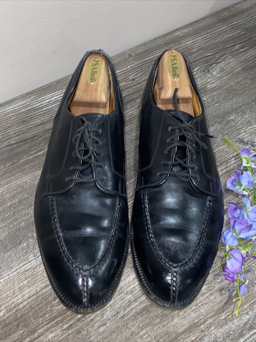 Alden Men's Norwegian Split Toe Handsewn Black Calfskin Alden Men's Norwegian Split Toe Handsewn Black Calfskin