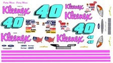  40 Patty Moise Kleenex Ford 1/24th - 1/25th Scale Waterslide Decals