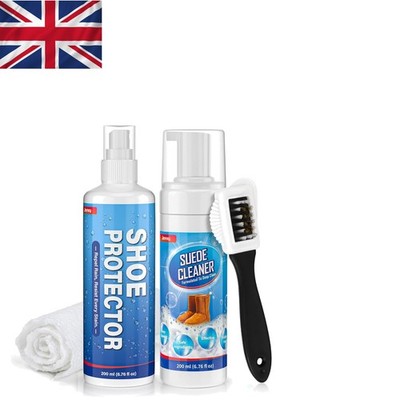 Wildleder Reinigungsset - Sanfter 200ml Reiniger & Schutz Spray für Schuhe