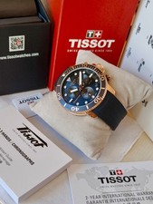 Tissot Seastar 1000 T-Sport Steel Men's Gold Chronograph Black Dial Diver 300m 13