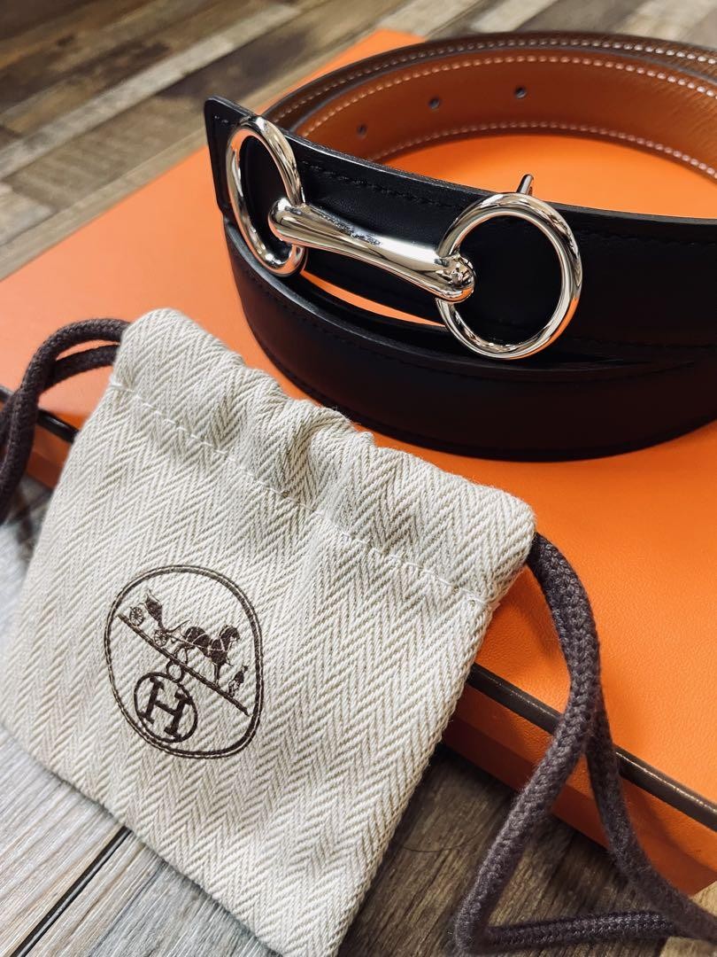 「HERMES」HERITAGE Belt Black & Tan 80 Hermes Heritage Belt Black Tan 80 | eBay