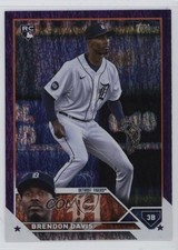 2023 Topps Series 2 Retail Purple Foil 581/799 Brendon Davis #494 17zr