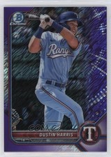 2022 Bowman Chrome Prospects Purple Shimmer Refractor 29/250 Dustin Harris 0b3