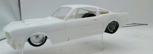 Mustang Fastback 1/25 Drag Slot Car Chassis Project Parts Lot WRP Pro Track Raci