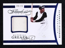 2016 Panini Flawless Material Greats Sapphire 9/15 Roberto Clemente #16 HOF g2u