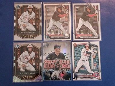 Walker Jenkins Lot 6 Total. 2x 1st Bowman, Vip Mojo, Vip, Greatness Loading 