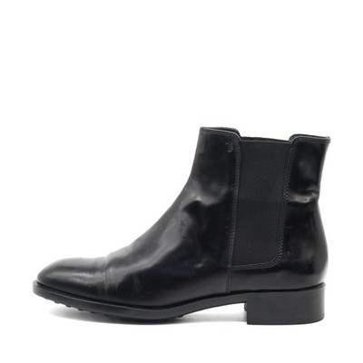 TODS Damen Chelsea Boots Stiefeletten Schwarz Leder Bequem Classic EU 38,5