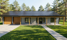 Modern Country Farmhouse Plan 1320 Sq Ft, 3 B...