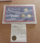 Silver Mercury Dime Mint Mark Collection 1942P 1943D 1945S
