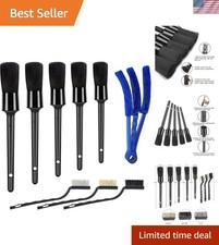 All-in-one 9-piece Auto Detailing Brush Kit - No Scratch Multi-purpose Tools